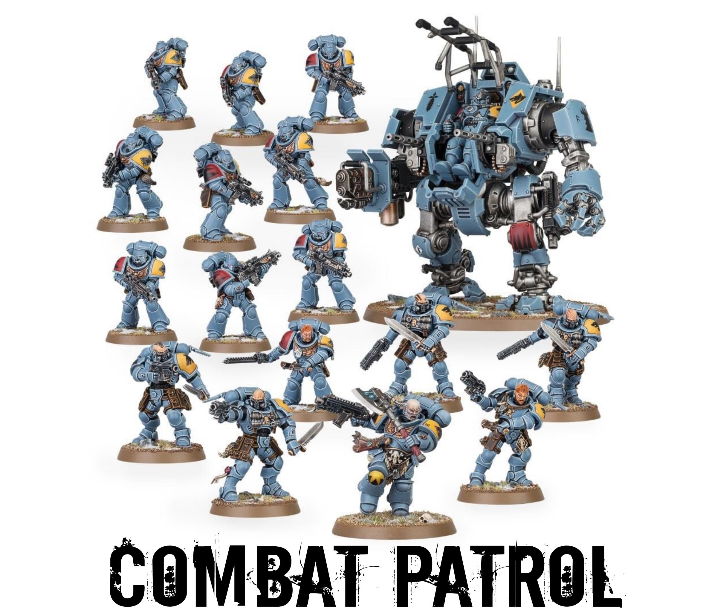 Combat patrol warhammer. Combat Patrol Space Marines. Warhammer 40000 Combat Patrol. Combat Patrol: Space Wolves. Space Wolfs Warhammer 40000 миниатюры.
