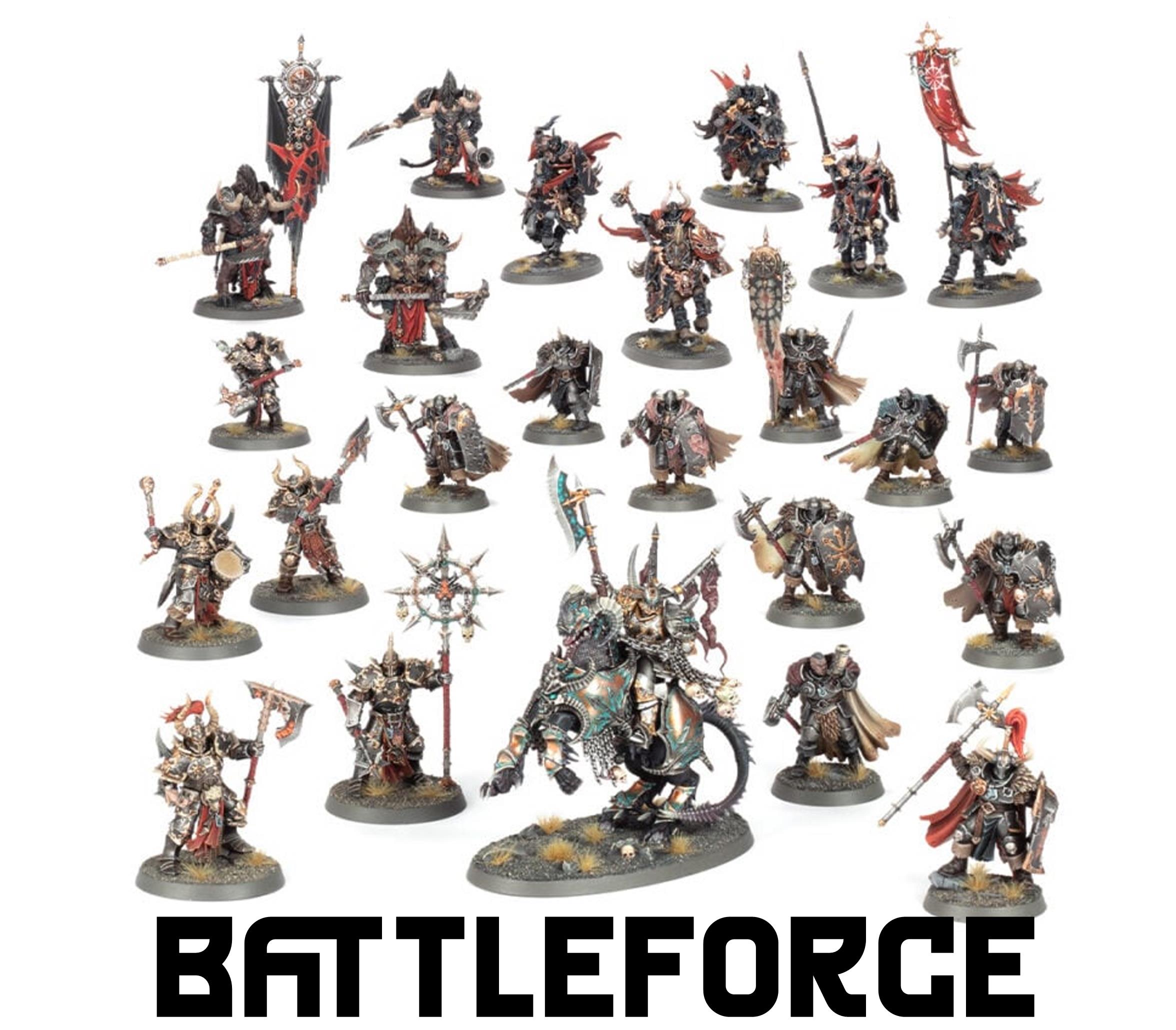 Купить (Starter Set) Battleforce - Slaves to Darkness - Warhorde of Eternus  (14 литников) в литейной мастерской Webway